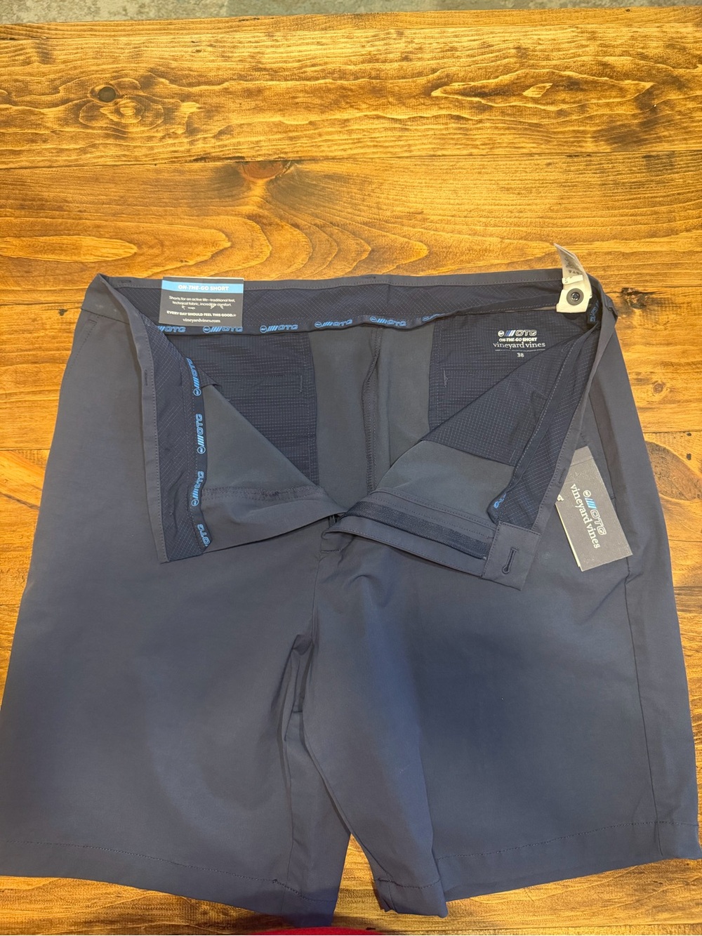 Vineyard Vines Navy On-The-Go Performance Shorts